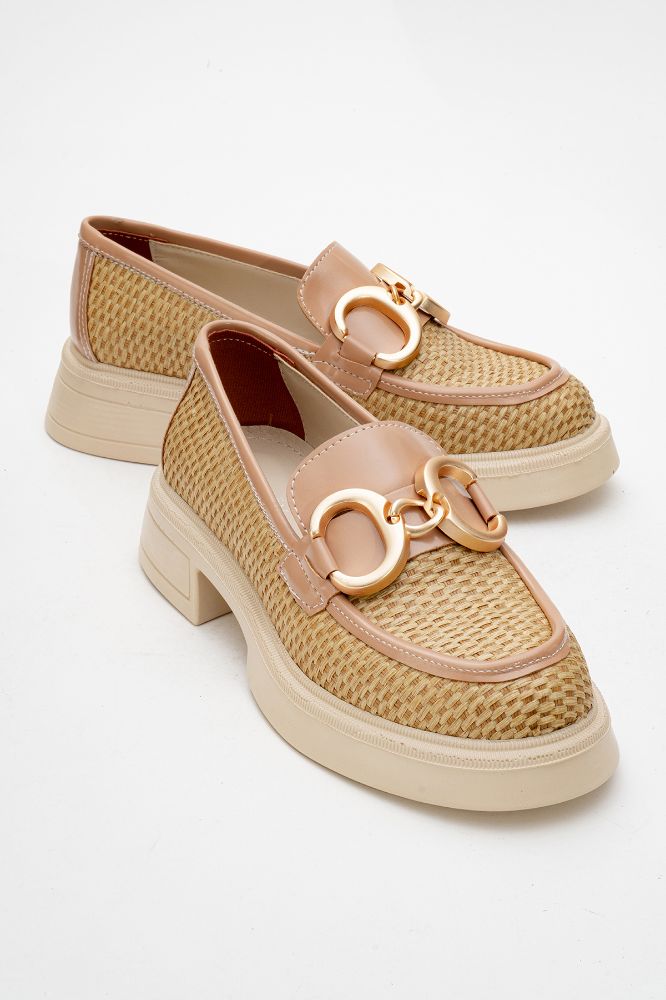 kadin-tokali-loafer-ayakkabi-TEN HASIR-KYL2521007-0090645_0